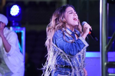Şarkıcı Ally Brooke Maç Sonrası Konseri Pepsi tarafından 29 Şubat 2020 tarihinde Orlando Florida 'da Exploria Stadyumu' nda sunuldu. Fotoğraf: Marty Jean-Louis