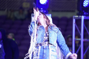 Şarkıcı Ally Brooke Maç Sonrası Konseri Pepsi tarafından 29 Şubat 2020 tarihinde Orlando Florida 'da Exploria Stadyumu' nda sunuldu. Fotoğraf: Marty Jean-Louis