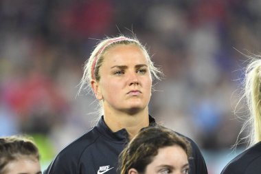 5 Mart 2020 'de Orlando Florida' daki Exploria Stadyumu 'nda düzenlenen 2020 SheBelieves Kupası' nda ABD ile İngiltere maçı. Fotoğraf: Marty Jean-Louis