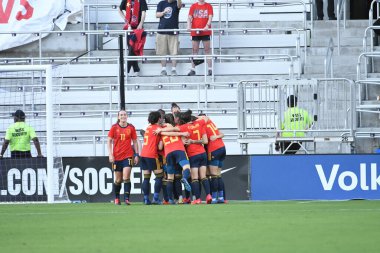 İspanya - Japonya maçı, 5 Mart 2020 tarihinde Orlando Florida 'daki Exploria Stadyumu' nda düzenlenen 2020 SheBelieves Kupası 'nda yapıldı. Fotoğraf: Marty Jean-Louis