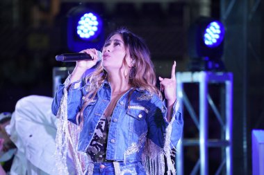 Şarkıcı Ally Brooke Maç Sonrası Konseri Pepsi tarafından 29 Şubat 2020 tarihinde Orlando Florida 'da Exploria Stadyumu' nda sunuldu. Fotoğraf: Marty Jean-Louis