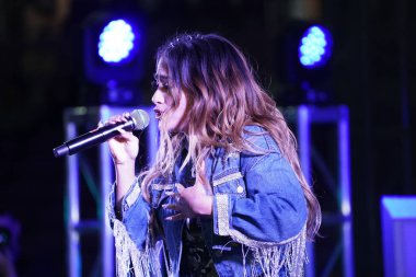 Şarkıcı Ally Brooke Maç Sonrası Konseri Pepsi tarafından 29 Şubat 2020 tarihinde Orlando Florida 'da Exploria Stadyumu' nda sunuldu. Fotoğraf: Marty Jean-Louis