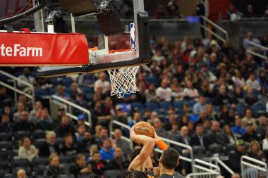 Orlando Magic 22 Ocak 2020 'de Orlando Florida' daki Amway Center 'da Oklahoma Thunder' a ev sahipliği yaptı. Fotoğraf: Marty Jean-Louis