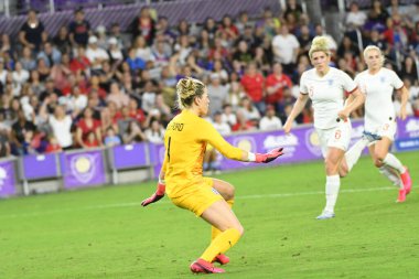 5 Mart 2020 'de Orlando Florida' daki Exploria Stadyumu 'nda düzenlenen 2020 SheBelieves Kupası' nda ABD ile İngiltere maçı. Fotoğraf: Marty Jean-Louis