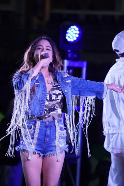 Şarkıcı Ally Brooke Maç Sonrası Konseri Pepsi tarafından 29 Şubat 2020 tarihinde Orlando Florida 'da Exploria Stadyumu' nda sunuldu. Fotoğraf: Marty Jean-Louis