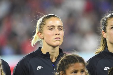 5 Mart 2020 'de Orlando Florida' daki Exploria Stadyumu 'nda düzenlenen 2020 SheBelieves Kupası' nda ABD ile İngiltere maçı. Fotoğraf: Marty Jean-Louis