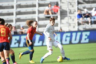 İspanya - Japonya maçı, 5 Mart 2020 tarihinde Orlando Florida 'daki Exploria Stadyumu' nda düzenlenen 2020 SheBelieves Kupası 'nda yapıldı. Fotoğraf: Marty Jean-Louis