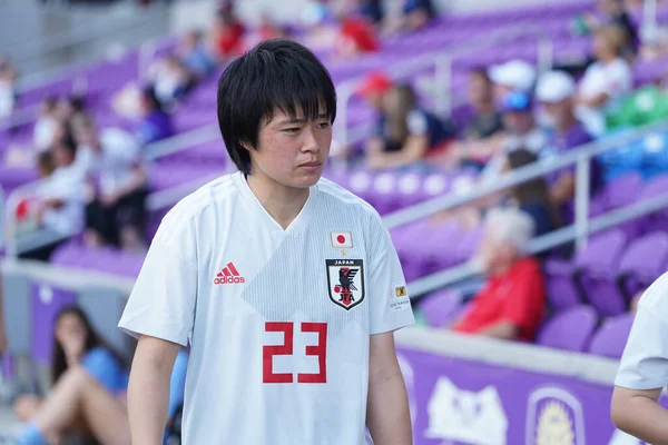 스페인 Japan Match 2020 Shebelieves Cup Exploria Stadium Orlando Florida — 스톡 사진