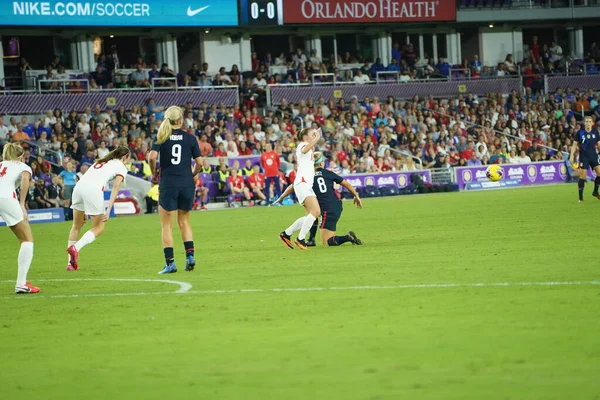 Usa England Match Tijdens 2020 Shebelieves Cup Het Exploria Stadium — Stockfoto