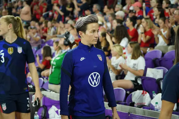 5 Mart 2020 'de Orlando Florida' daki Exploria Stadyumu 'nda düzenlenen 2020 SheBelieves Kupası' nda ABD ile İngiltere maçı. Fotoğraf: Marty Jean-Louis