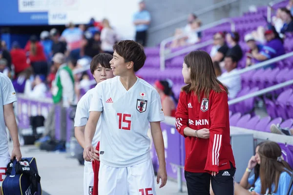 Španělsko Japonsko Zápas Během2020 Shebelieves Cup Stadionu Exploria Orlando Florida — Stock fotografie