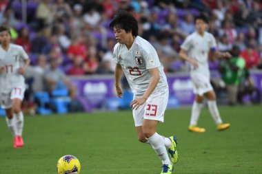 İspanya - Japonya maçı, 5 Mart 2020 tarihinde Orlando Florida 'daki Exploria Stadyumu' nda düzenlenen 2020 SheBelieves Kupası 'nda yapıldı. Fotoğraf: Marty Jean-Louis