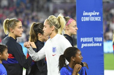 5 Mart 2020 'de Orlando Florida' daki Exploria Stadyumu 'nda düzenlenen 2020 SheBelieves Kupası' nda ABD ile İngiltere maçı. Fotoğraf: Marty Jean-Louis
