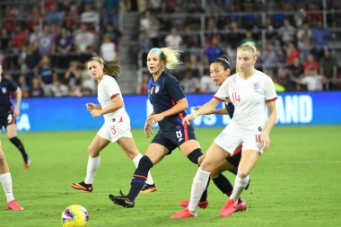 5 Mart 2020 'de Orlando Florida' daki Exploria Stadyumu 'nda düzenlenen 2020 SheBelieves Kupası' nda ABD ile İngiltere maçı. Fotoğraf: Marty Jean-Louis