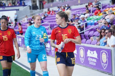 İspanya - Japonya maçı, 5 Mart 2020 tarihinde Orlando Florida 'daki Exploria Stadyumu' nda düzenlenen 2020 SheBelieves Kupası 'nda yapıldı. Fotoğraf: Marty Jean-Louis