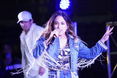 Şarkıcı Ally Brooke Maç Sonrası Konseri Pepsi tarafından 29 Şubat 2020 tarihinde Orlando Florida 'da Exploria Stadyumu' nda sunuldu. Fotoğraf: Marty Jean-Louis