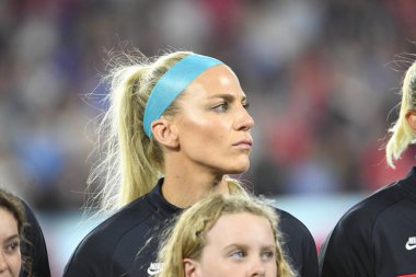 5 Mart 2020 'de Orlando Florida' daki Exploria Stadyumu 'nda düzenlenen 2020 SheBelieves Kupası' nda ABD ile İngiltere maçı. Fotoğraf: Marty Jean-Louis