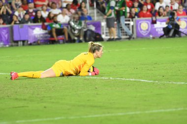 5 Mart 2020 'de Orlando Florida' daki Exploria Stadyumu 'nda düzenlenen 2020 SheBelieves Kupası' nda ABD ile İngiltere maçı. Fotoğraf: Marty Jean-Louis