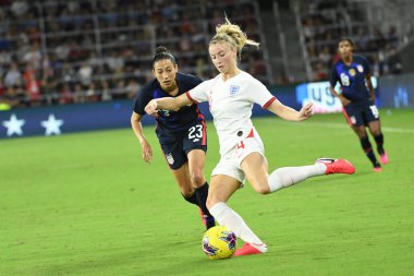 5 Mart 2020 'de Orlando Florida' daki Exploria Stadyumu 'nda düzenlenen 2020 SheBelieves Kupası' nda ABD ile İngiltere maçı. Fotoğraf: Marty Jean-Louis