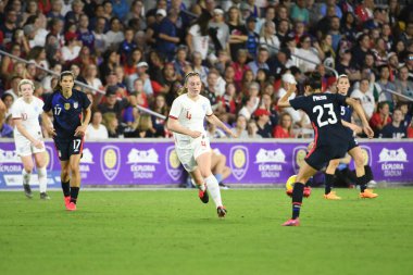 5 Mart 2020 'de Orlando Florida' daki Exploria Stadyumu 'nda düzenlenen 2020 SheBelieves Kupası' nda ABD ile İngiltere maçı. Fotoğraf: Marty Jean-Louis