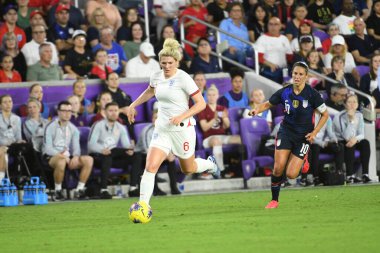 5 Mart 2020 'de Orlando Florida' daki Exploria Stadyumu 'nda düzenlenen 2020 SheBelieves Kupası' nda ABD ile İngiltere maçı. Fotoğraf: Marty Jean-Louis