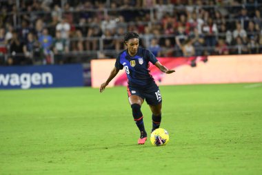 5 Mart 2020 'de Orlando Florida' daki Exploria Stadyumu 'nda düzenlenen 2020 SheBelieves Kupası' nda ABD ile İngiltere maçı. Fotoğraf: Marty Jean-Louis