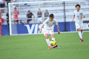 İspanya - Japonya maçı, 5 Mart 2020 tarihinde Orlando Florida 'daki Exploria Stadyumu' nda düzenlenen 2020 SheBelieves Kupası 'nda yapıldı. Fotoğraf: Marty Jean-Louis