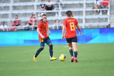 İspanya - Japonya maçı, 5 Mart 2020 tarihinde Orlando Florida 'daki Exploria Stadyumu' nda düzenlenen 2020 SheBelieves Kupası 'nda yapıldı. Fotoğraf: Marty Jean-Louis