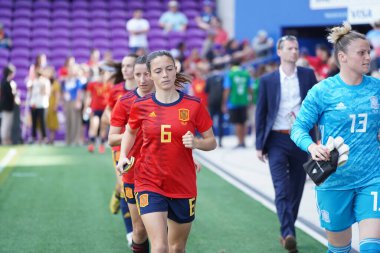 İspanya - Japonya maçı, 5 Mart 2020 tarihinde Orlando Florida 'daki Exploria Stadyumu' nda düzenlenen 2020 SheBelieves Kupası 'nda yapıldı. Fotoğraf: Marty Jean-Louis