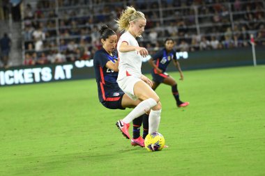 5 Mart 2020 'de Orlando Florida' daki Exploria Stadyumu 'nda düzenlenen 2020 SheBelieves Kupası' nda ABD ile İngiltere maçı. Fotoğraf: Marty Jean-Louis