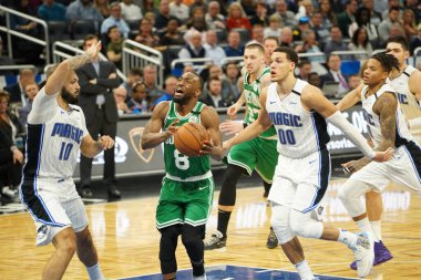 Orlando Magic, 24 Ocak 2020 tarihinde Orlando, Florida 'da Boston Celtics' e ev sahipliği yapmaktadır. Fotoğraf: Marty Jean-Louis