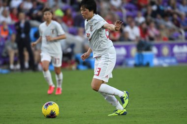 İspanya - Japonya maçı, 5 Mart 2020 tarihinde Orlando Florida 'daki Exploria Stadyumu' nda düzenlenen 2020 SheBelieves Kupası 'nda yapıldı. Fotoğraf: Marty Jean-Louis