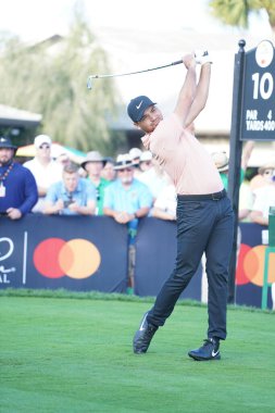 Orlando Florida 'daki Bay HIll Club Lodge' da 5 Mart 2020 'de düzenlenen 2020 Arnold Palmer Invitational First Round Groupings sırasında. Fotoğraf: Marty Jean-Louis