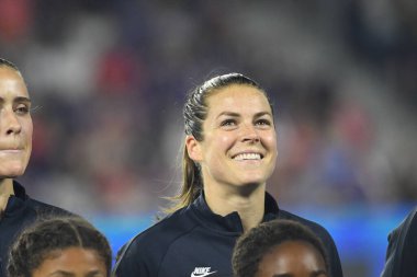 5 Mart 2020 'de Orlando Florida' daki Exploria Stadyumu 'nda düzenlenen 2020 SheBelieves Kupası' nda ABD ile İngiltere maçı. Fotoğraf: Marty Jean-Louis