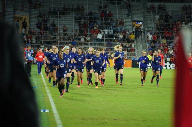 5 Mart 2020 'de Orlando Florida' daki Exploria Stadyumu 'nda düzenlenen 2020 SheBelieves Kupası' nda ABD ile İngiltere maçı. Fotoğraf: Marty Jean-Louis