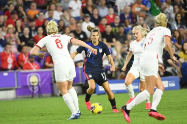 5 Mart 2020 'de Orlando Florida' daki Exploria Stadyumu 'nda düzenlenen 2020 SheBelieves Kupası' nda ABD ile İngiltere maçı. Fotoğraf: Marty Jean-Louis