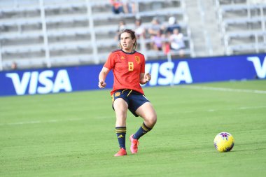 İspanya - Japonya maçı, 5 Mart 2020 tarihinde Orlando Florida 'daki Exploria Stadyumu' nda düzenlenen 2020 SheBelieves Kupası 'nda yapıldı. Fotoğraf: Marty Jean-Louis