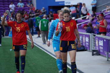 İspanya - Japonya maçı, 5 Mart 2020 tarihinde Orlando Florida 'daki Exploria Stadyumu' nda düzenlenen 2020 SheBelieves Kupası 'nda yapıldı. Fotoğraf: Marty Jean-Louis