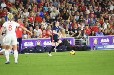 5 Mart 2020 'de Orlando Florida' daki Exploria Stadyumu 'nda düzenlenen 2020 SheBelieves Kupası' nda ABD ile İngiltere maçı. Fotoğraf: Marty Jean-Louis