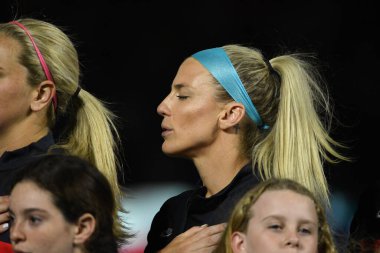 5 Mart 2020 'de Orlando Florida' daki Exploria Stadyumu 'nda düzenlenen 2020 SheBelieves Kupası' nda ABD ile İngiltere maçı. Fotoğraf: Marty Jean-Louis