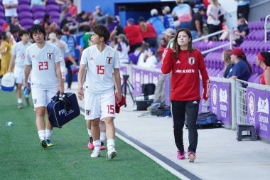 İspanya - Japonya maçı, 5 Mart 2020 tarihinde Orlando Florida 'daki Exploria Stadyumu' nda düzenlenen 2020 SheBelieves Kupası 'nda yapıldı. Fotoğraf: Marty Jean-Louis