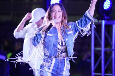 Şarkıcı Ally Brooke Maç Sonrası Konseri Pepsi tarafından 29 Şubat 2020 tarihinde Orlando Florida 'da Exploria Stadyumu' nda sunuldu. Fotoğraf: Marty Jean-Louis