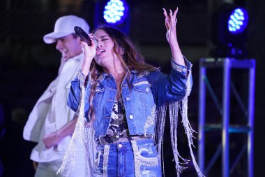 Şarkıcı Ally Brooke Maç Sonrası Konseri Pepsi tarafından 29 Şubat 2020 tarihinde Orlando Florida 'da Exploria Stadyumu' nda sunuldu. Fotoğraf: Marty Jean-Louis
