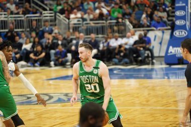 Orlando Magic, 24 Ocak 2020 tarihinde Orlando, Florida 'da Boston Celtics' e ev sahipliği yapmaktadır. Fotoğraf: Marty Jean-Louis