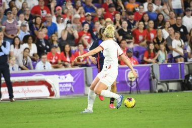 5 Mart 2020 'de Orlando Florida' daki Exploria Stadyumu 'nda düzenlenen 2020 SheBelieves Kupası' nda ABD ile İngiltere maçı. Fotoğraf: Marty Jean-Louis