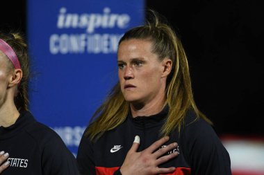 5 Mart 2020 'de Orlando Florida' daki Exploria Stadyumu 'nda düzenlenen 2020 SheBelieves Kupası' nda ABD ile İngiltere maçı. Fotoğraf: Marty Jean-Louis