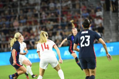 5 Mart 2020 'de Orlando Florida' daki Exploria Stadyumu 'nda düzenlenen 2020 SheBelieves Kupası' nda ABD ile İngiltere maçı. Fotoğraf: Marty Jean-Louis
