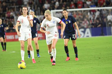 5 Mart 2020 'de Orlando Florida' daki Exploria Stadyumu 'nda düzenlenen 2020 SheBelieves Kupası' nda ABD ile İngiltere maçı. Fotoğraf: Marty Jean-Louis