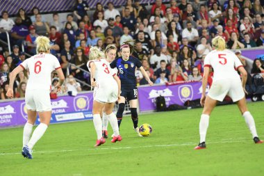 5 Mart 2020 'de Orlando Florida' daki Exploria Stadyumu 'nda düzenlenen 2020 SheBelieves Kupası' nda ABD ile İngiltere maçı. Fotoğraf: Marty Jean-Louis