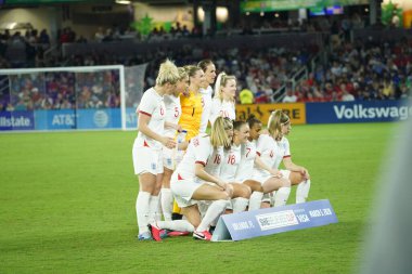 5 Mart 2020 'de Orlando Florida' daki Exploria Stadyumu 'nda düzenlenen 2020 SheBelieves Kupası' nda ABD ile İngiltere maçı. Fotoğraf: Marty Jean-Louis